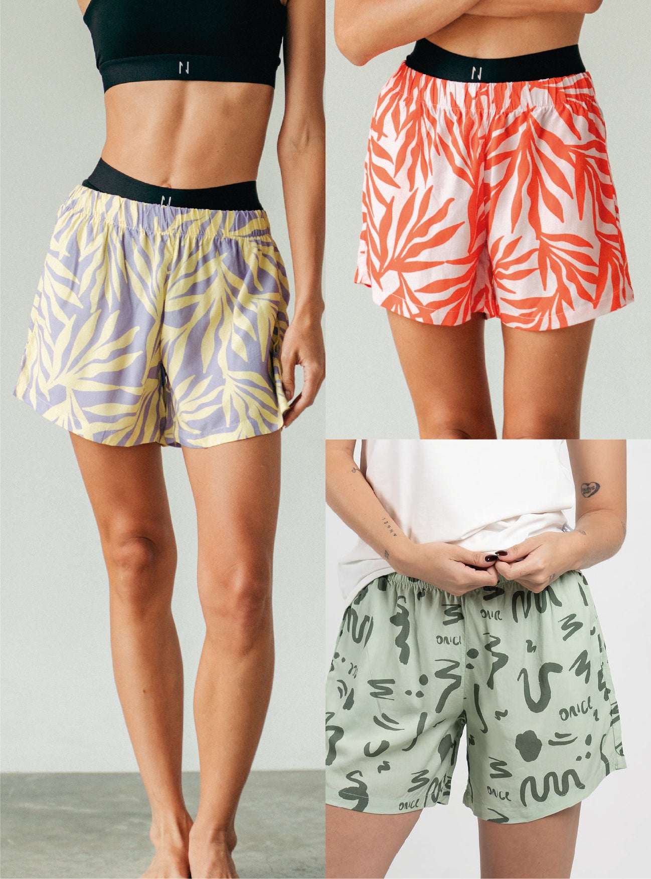 Pack X3 Short Pijama Mujer