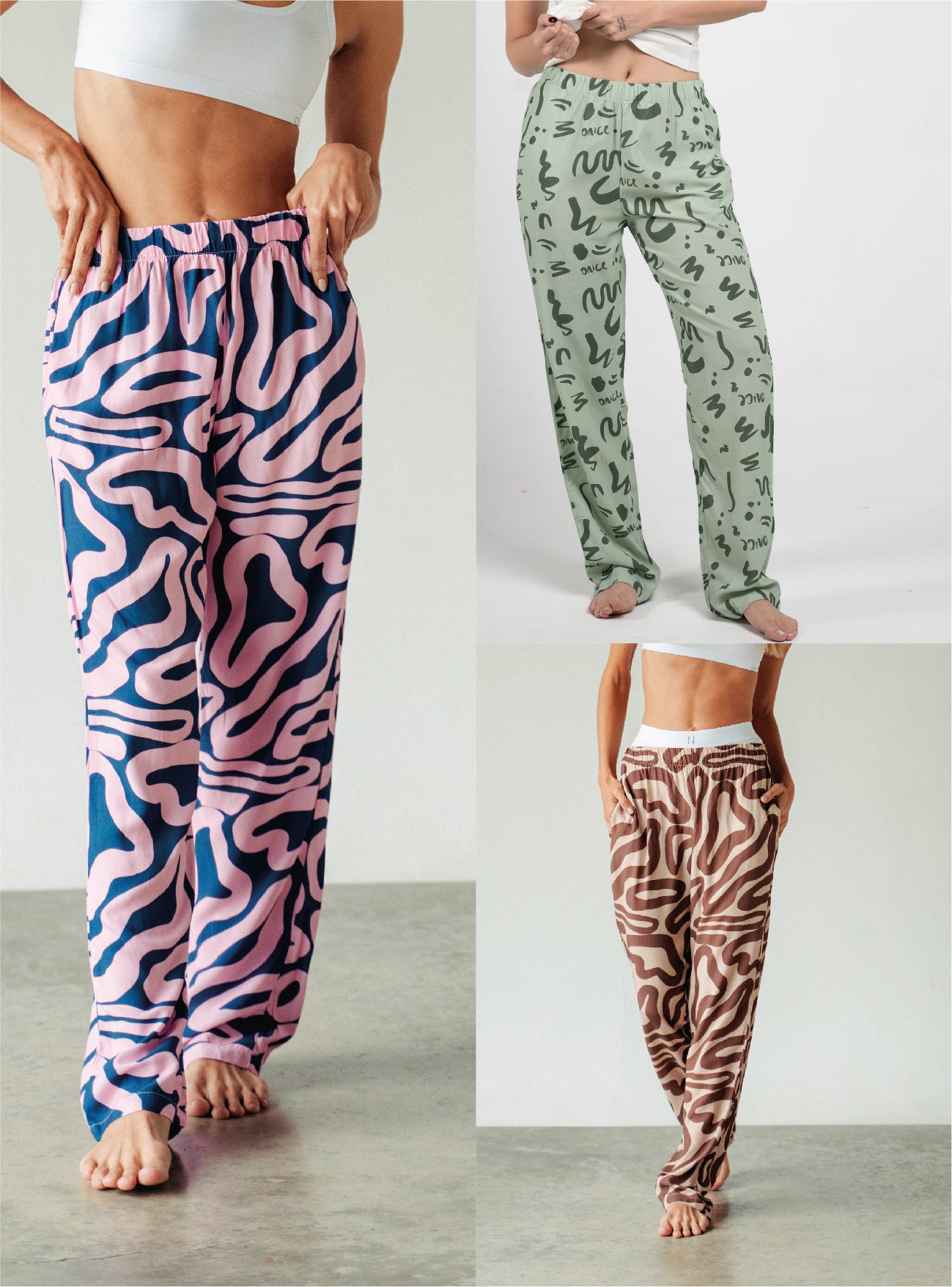 Pack X3 Pantalón Pijama Mujer