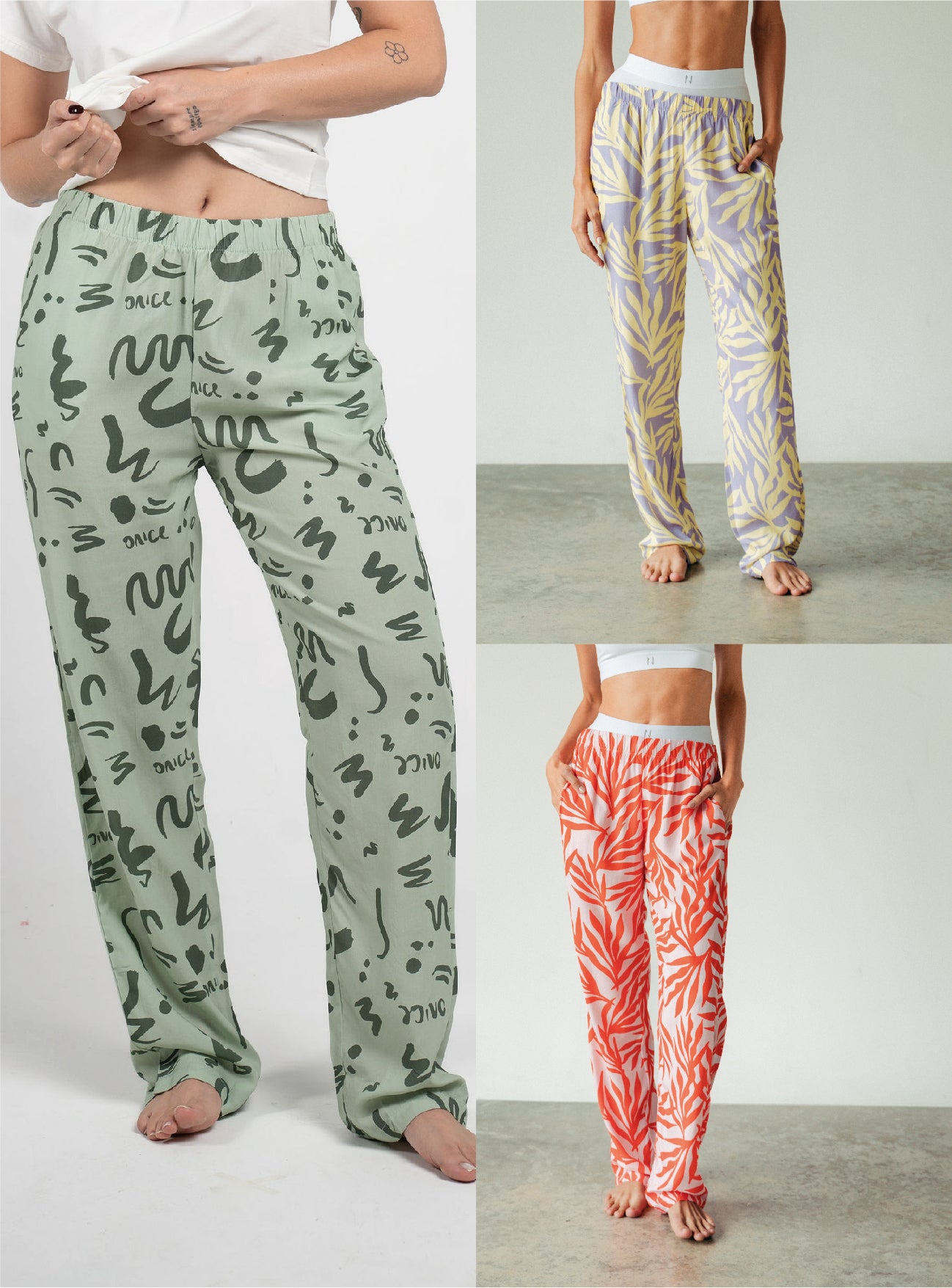 Pack X3 Pantalón Pijama Mujer