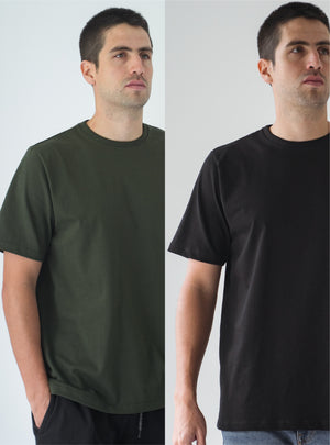 Pack X2 Camisetas Regular Fit Hombre
