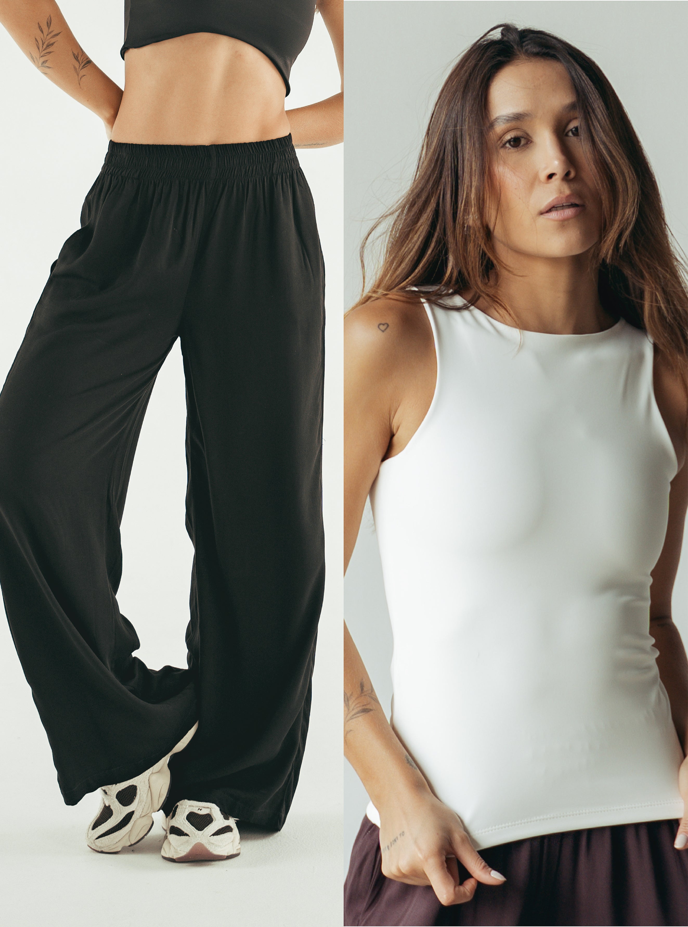 Pack Palazzo Black + Tank Top