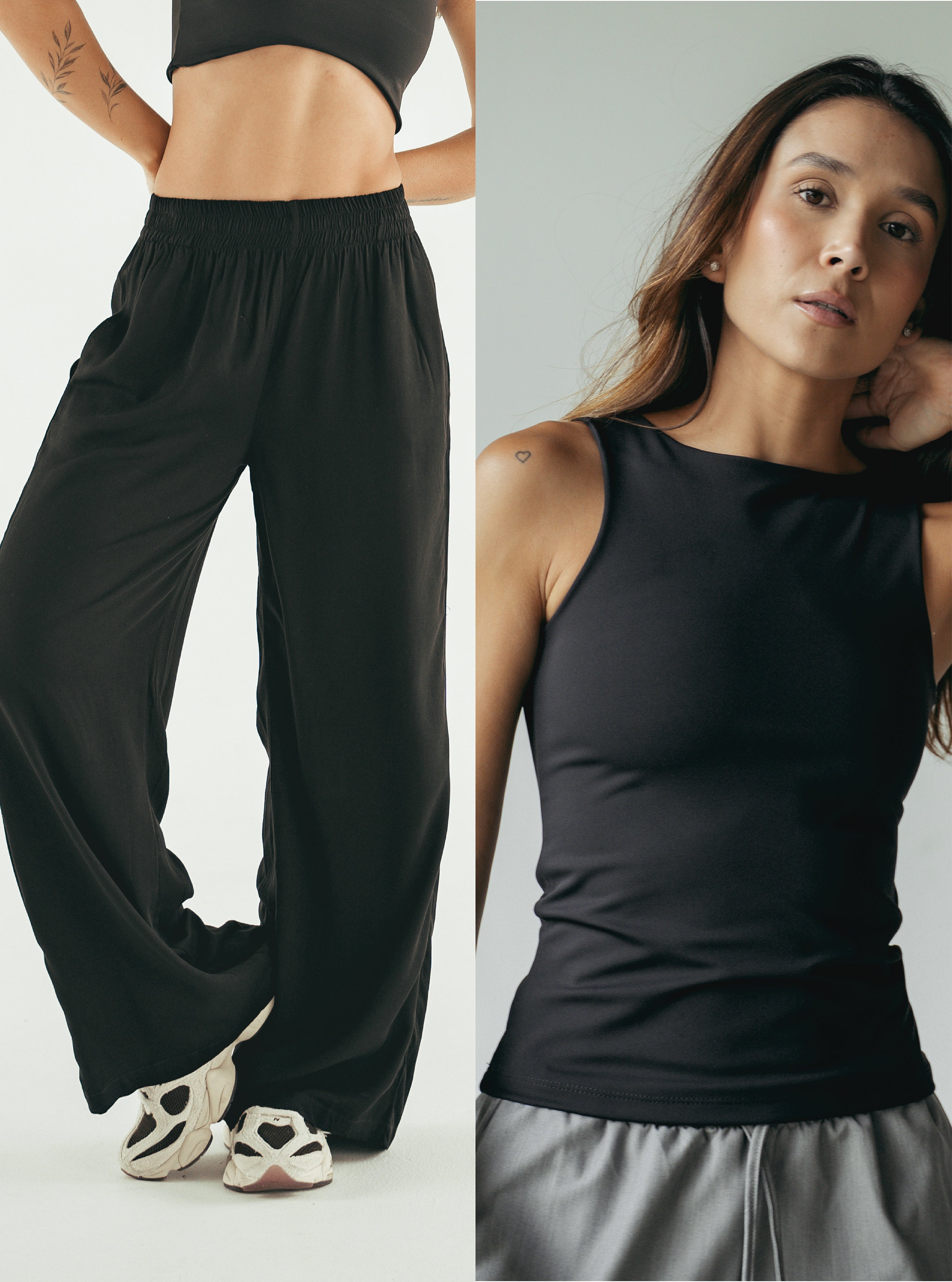 Pack Palazzo Black + Tank Top