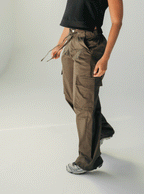 Pantalon Wide Cargo Militar
