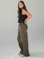 Pantalon Wide Cargo Militar