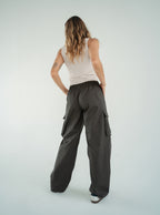 Pantalon Wide Cargo Militar