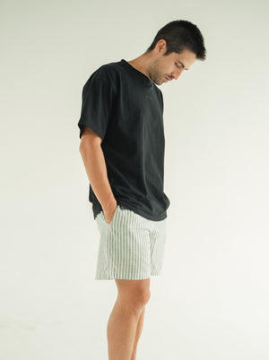 Pijama Pantaloneta Resort Rayas - Militar