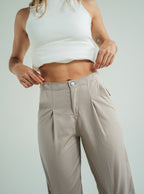 Pantalon Tapered Toffee