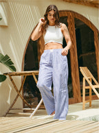 Pantalon Mujer Resort Rayas - Navy