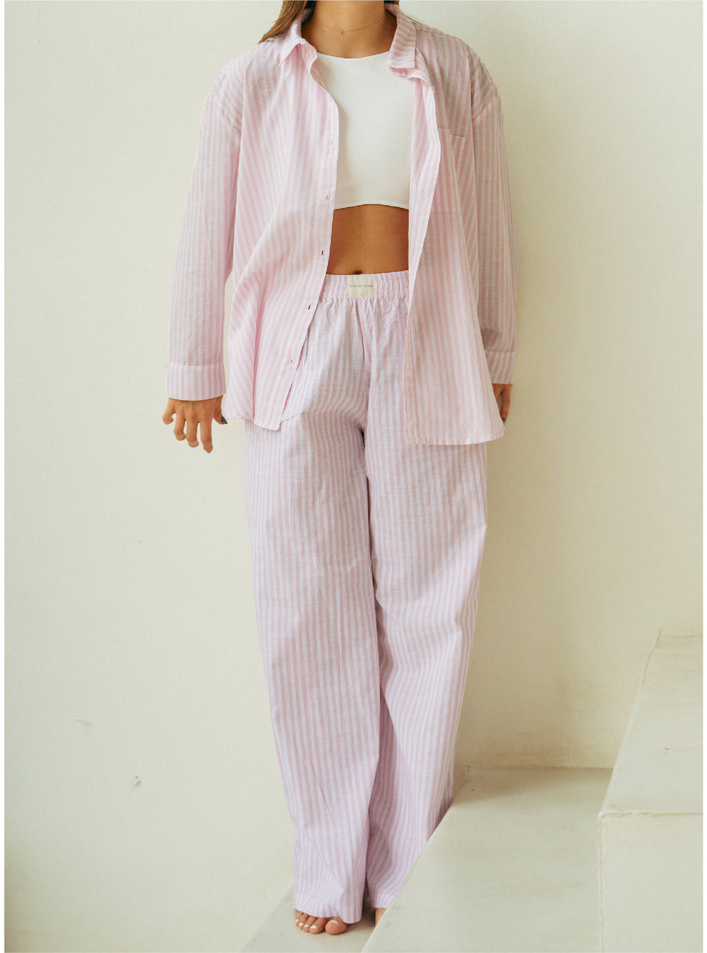 Pantalon Mujer Resort Rayas - Rose