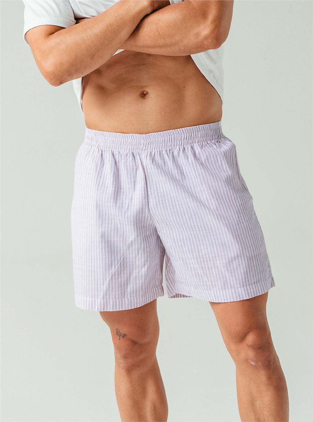 Pantaloneta Resort Rayas - Almond
