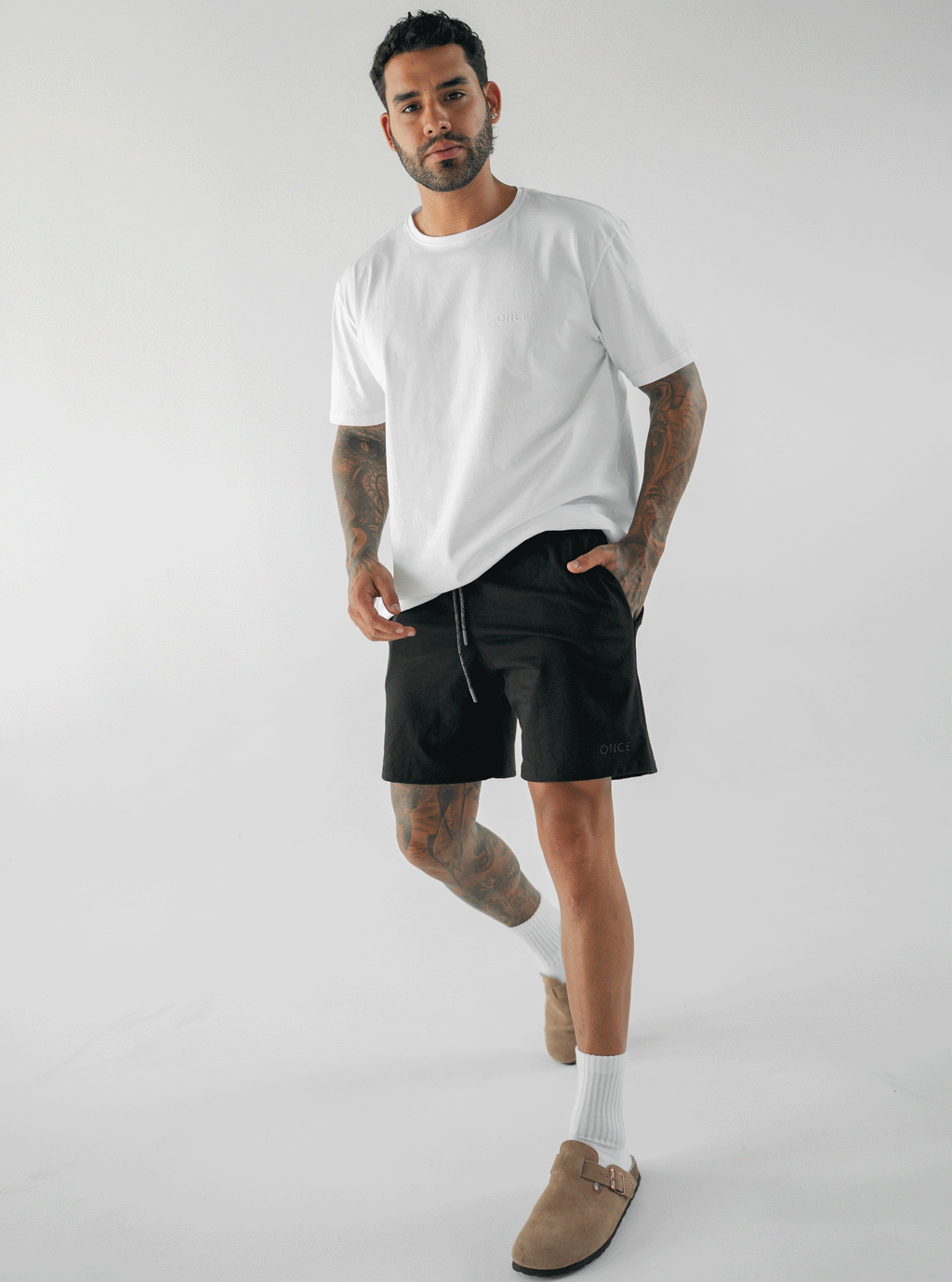 Pijama Pantaloneta Hombre Black