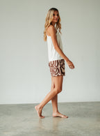 Pijama Short Mujer Brown