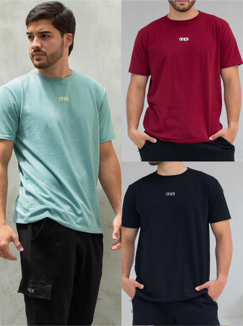 Pack X3 Camisetas Eco de Hombre