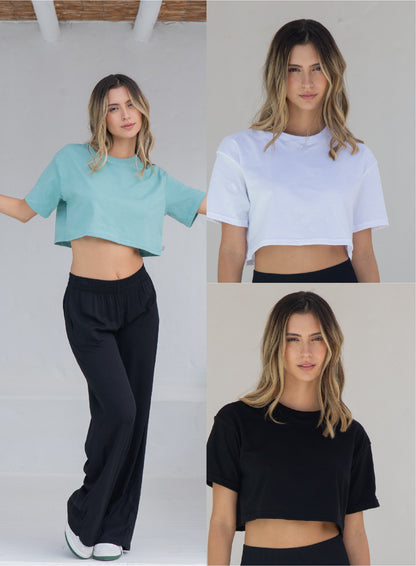 Pack X3 T-shirt Crop