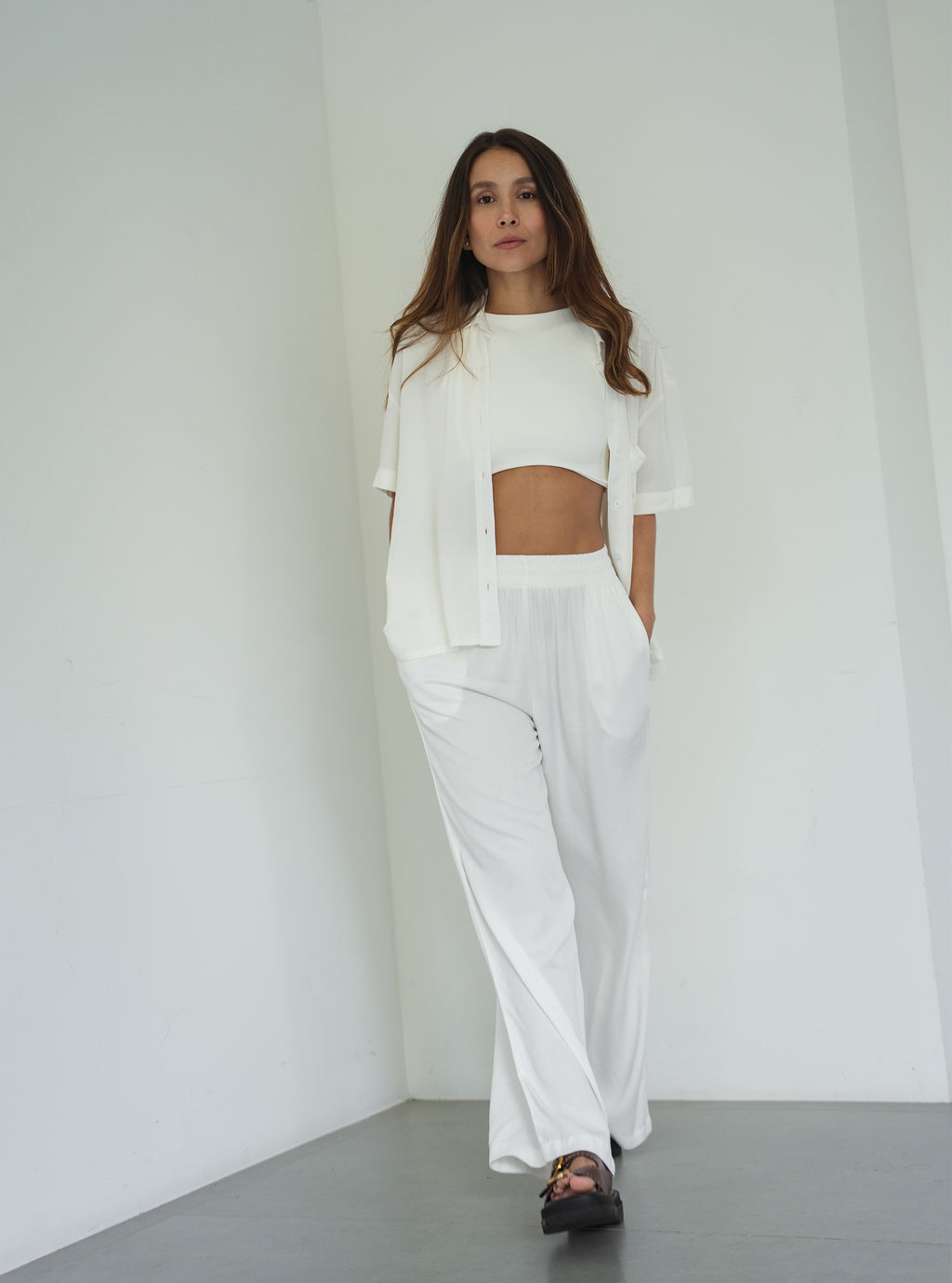 Shirt Breezy Manga Corta - Creamy