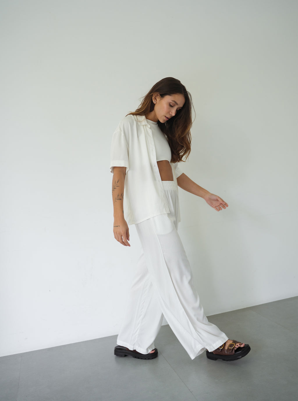 Set Breezy Creamy Palazzo