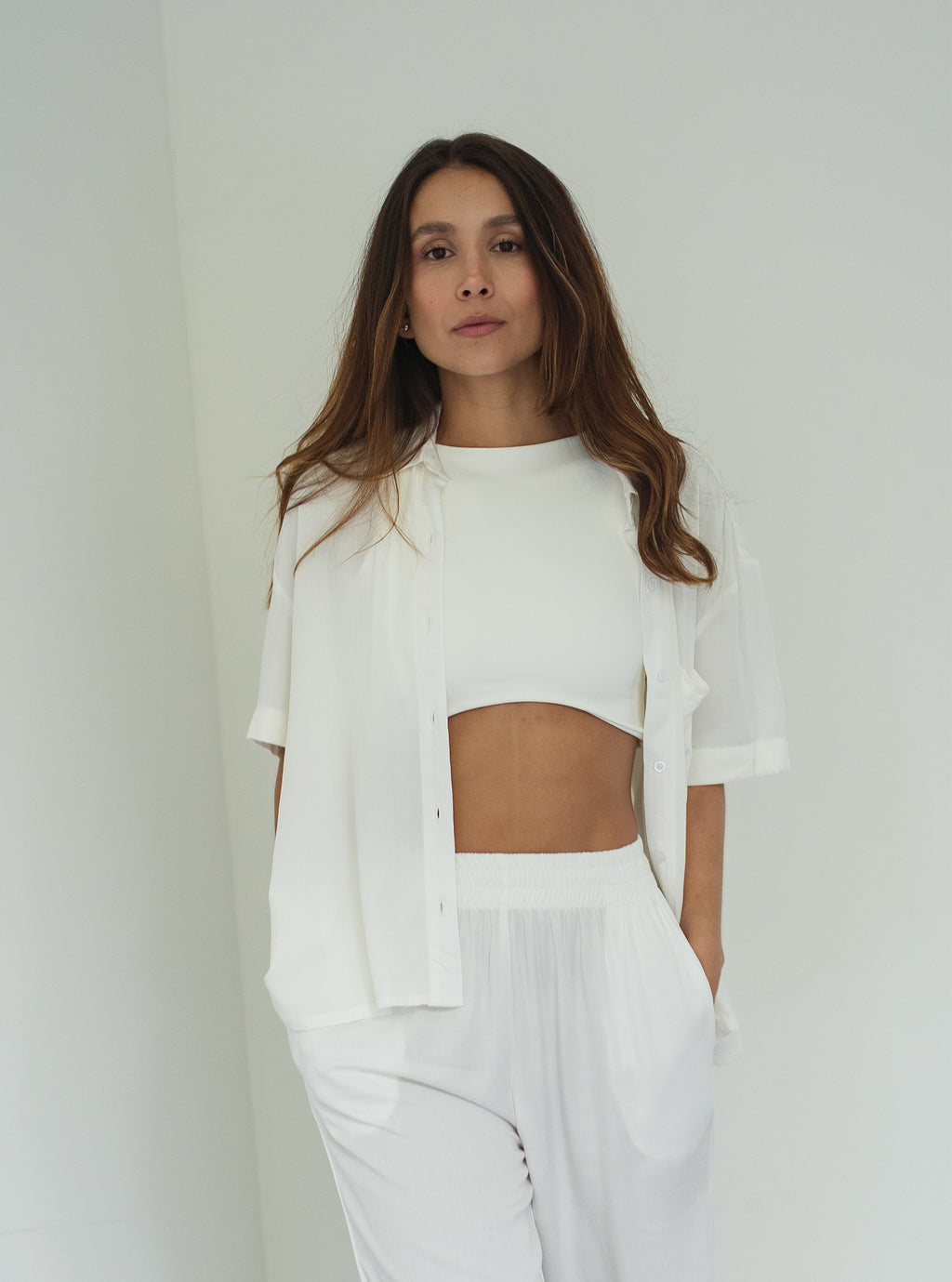 Shirt Breezy Manga Corta - Creamy