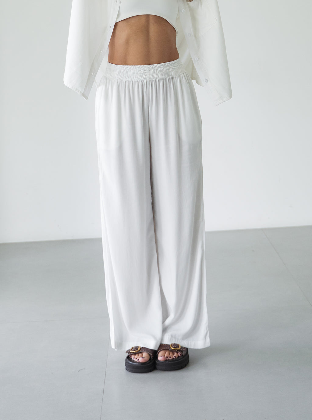 Set Breezy Creamy Palazzo