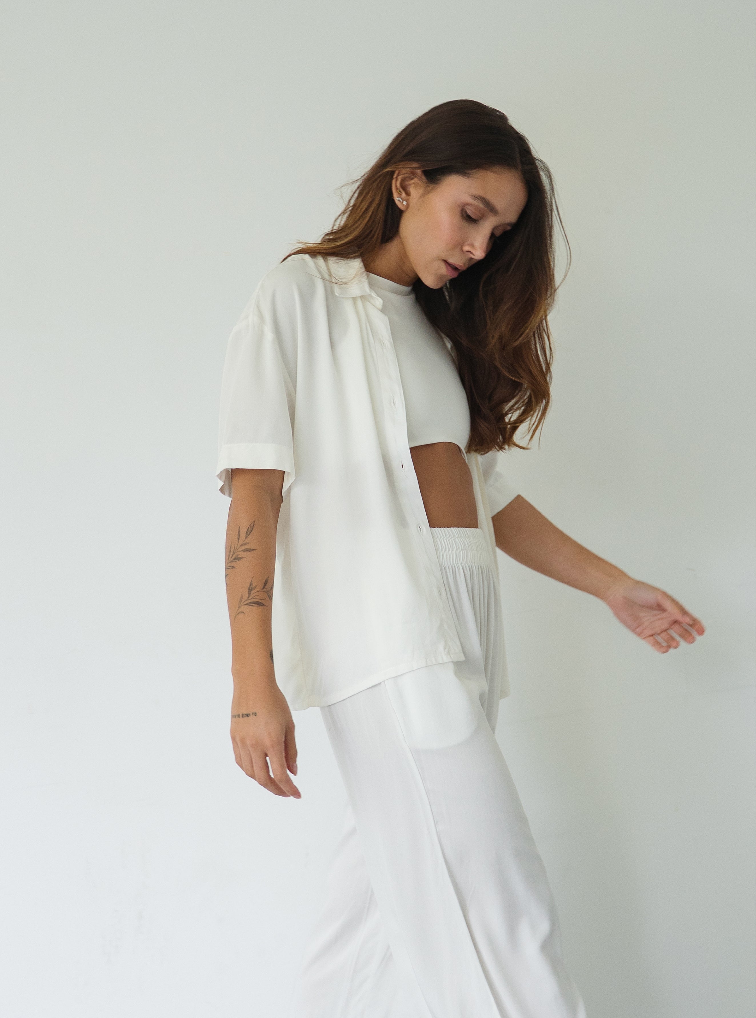 Shirt Breezy Manga Corta - Creamy