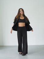 Set Breezy Black Palazzo