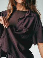 Shirt Breezy Manga Corta - Espresso