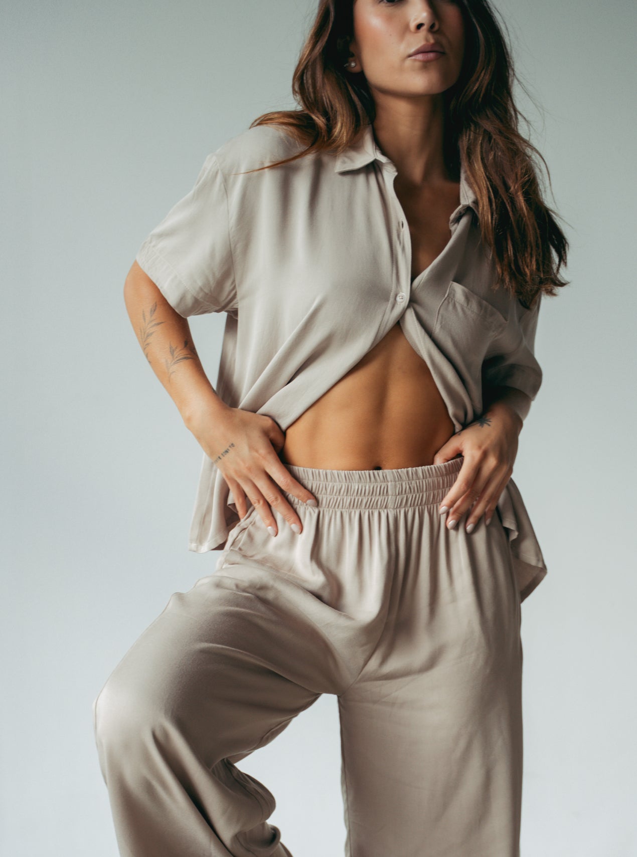 Shirt Breezy Manga Corta - New Coffee