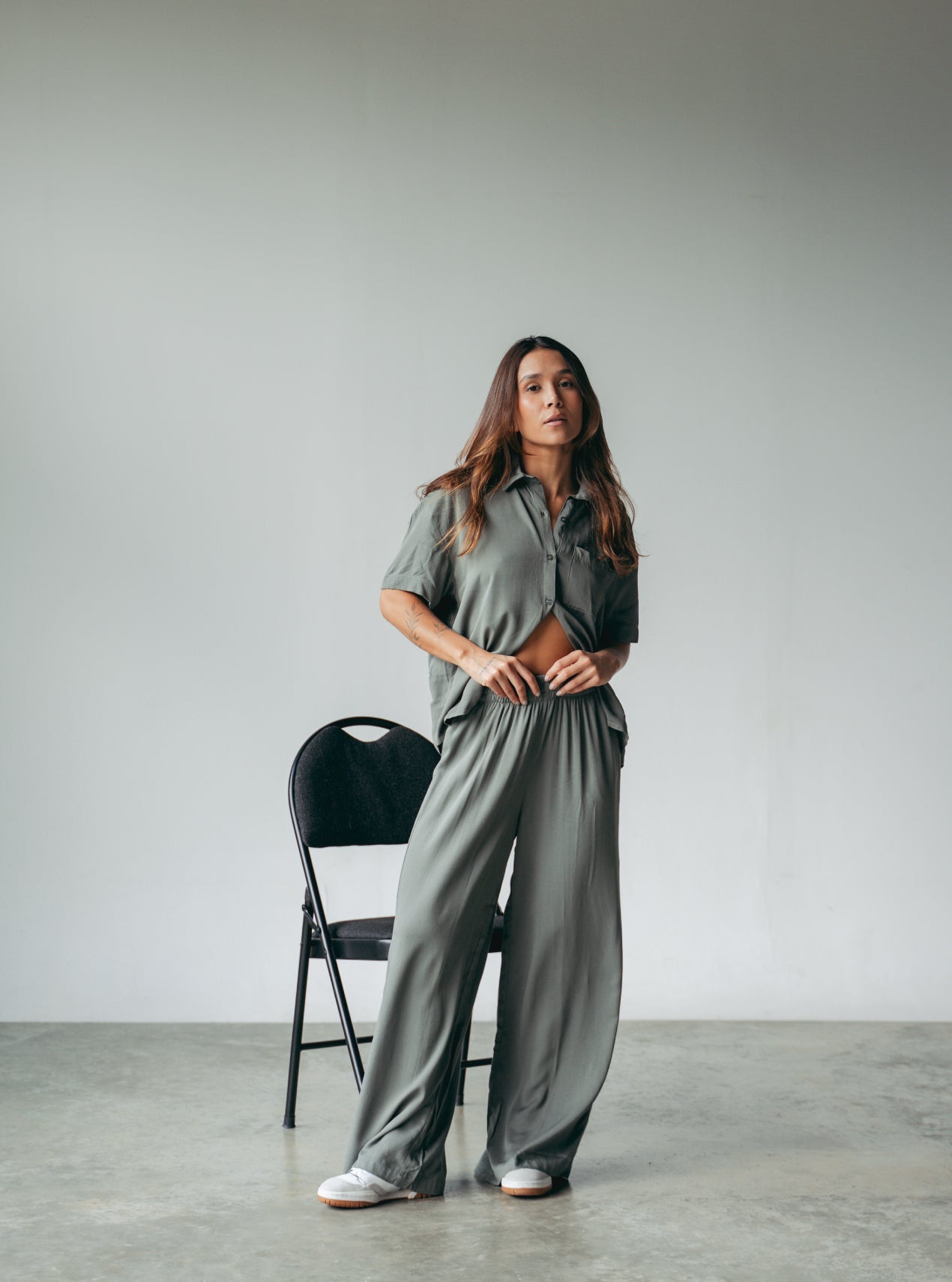 Set Breezy New Militar Palazzo