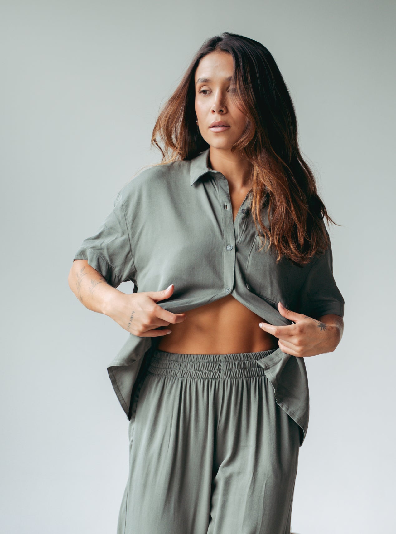 Set Breezy New Militar Palazzo