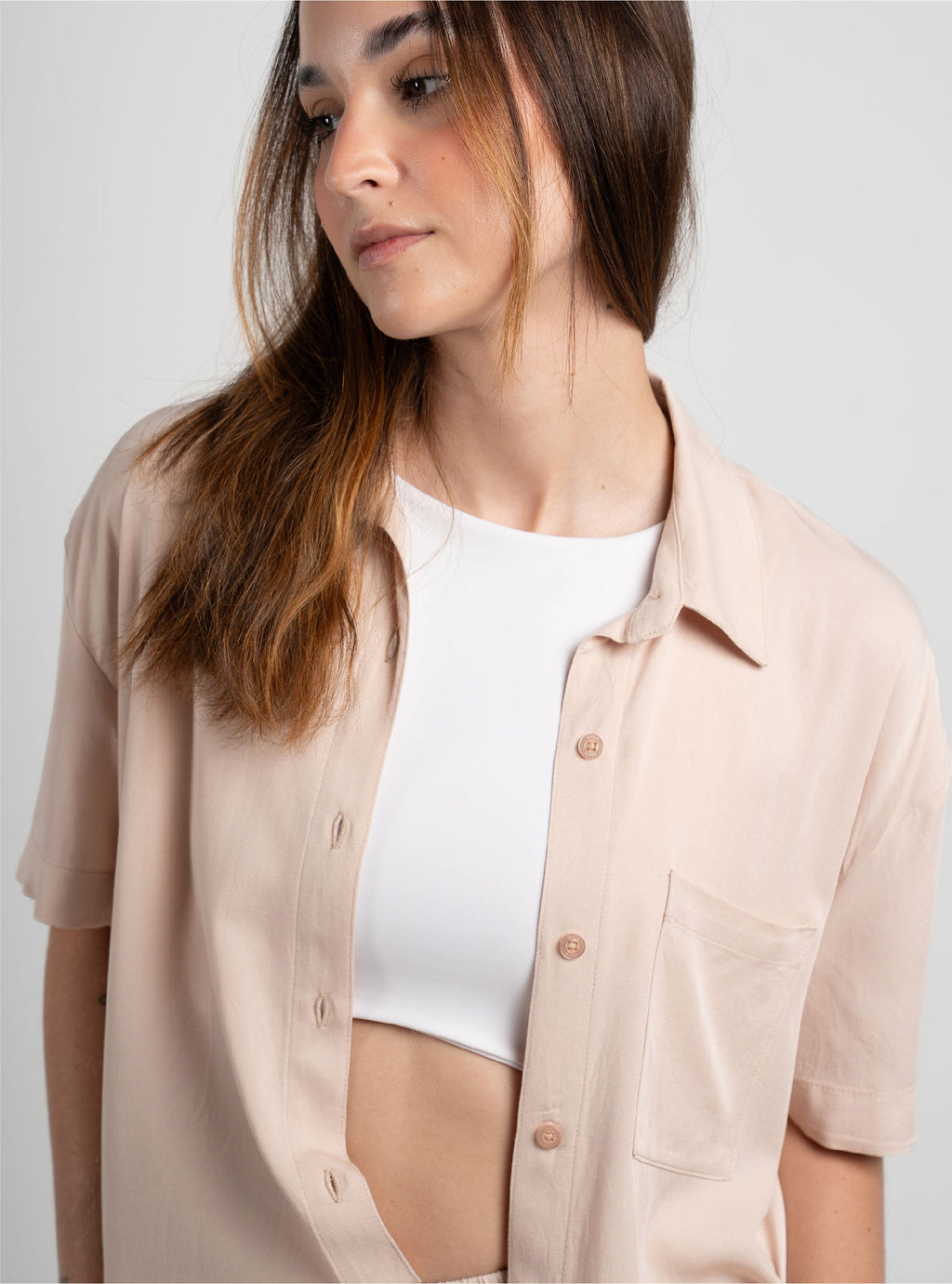 Shirt Breezy Manga Corta - Sand