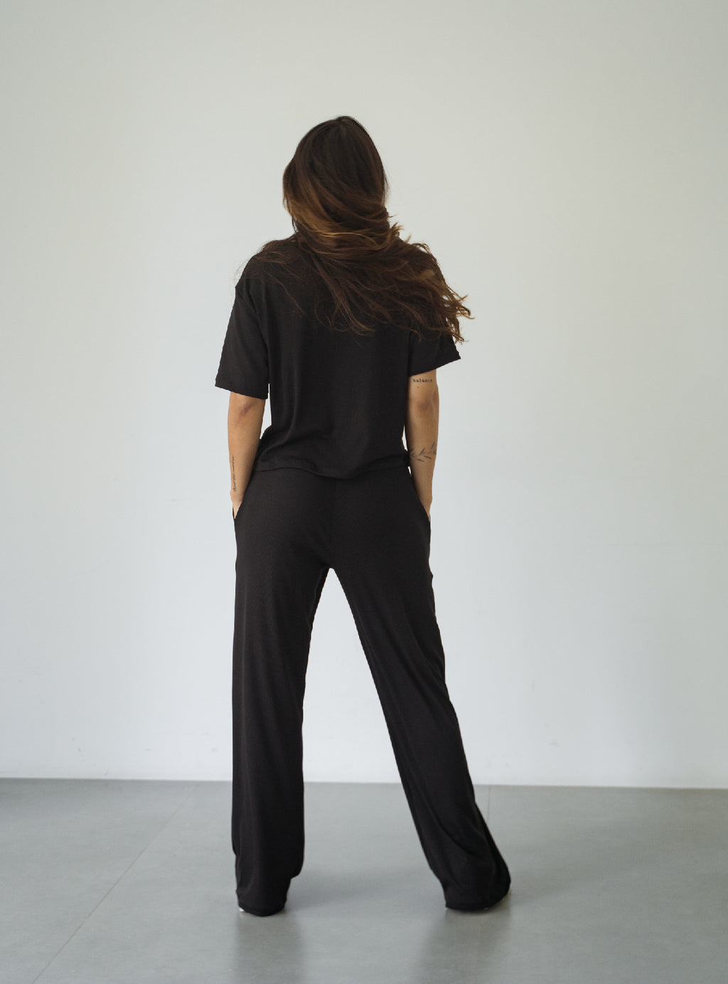 Cozy Rib Set - Negro