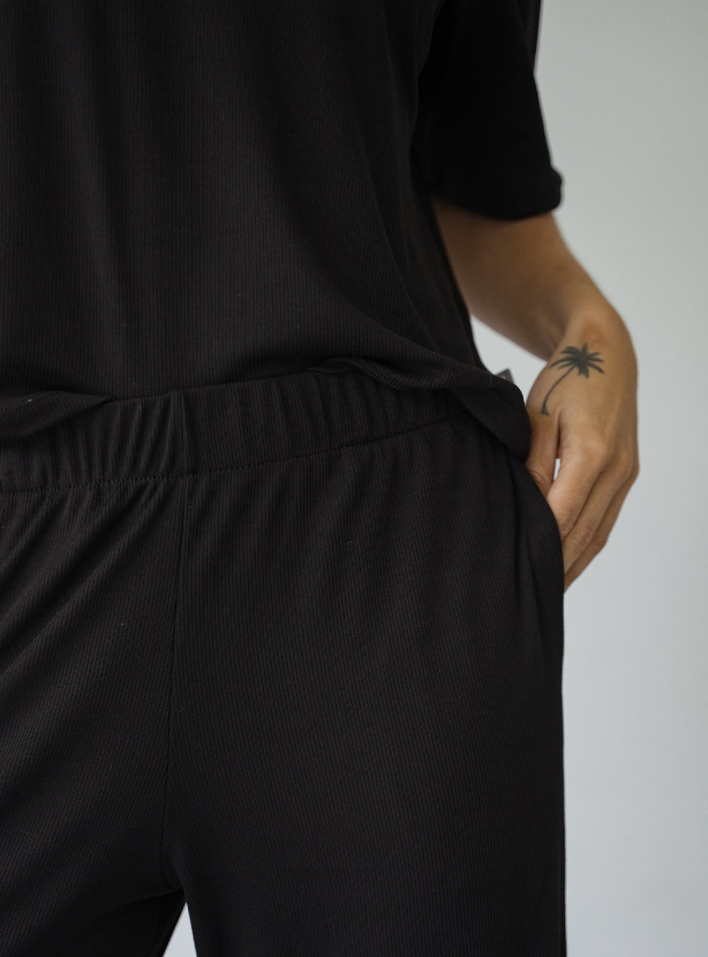 Cozy Rib Set - Negro