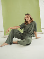 Cozy Rib Set - Green Oil