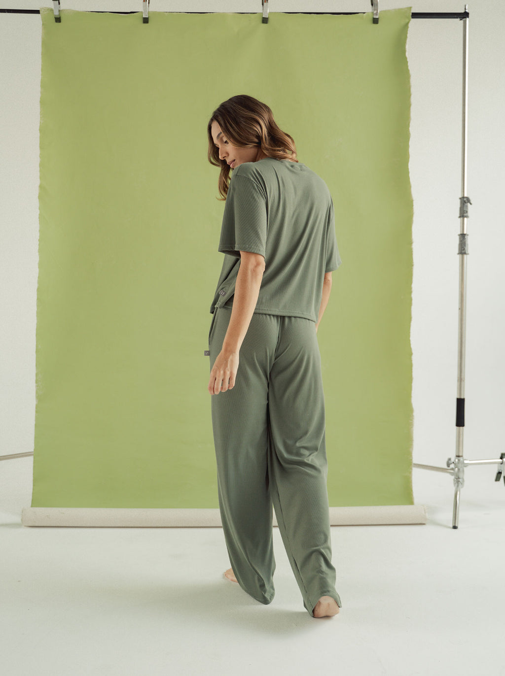 Cozy Rib Set - Green Oil