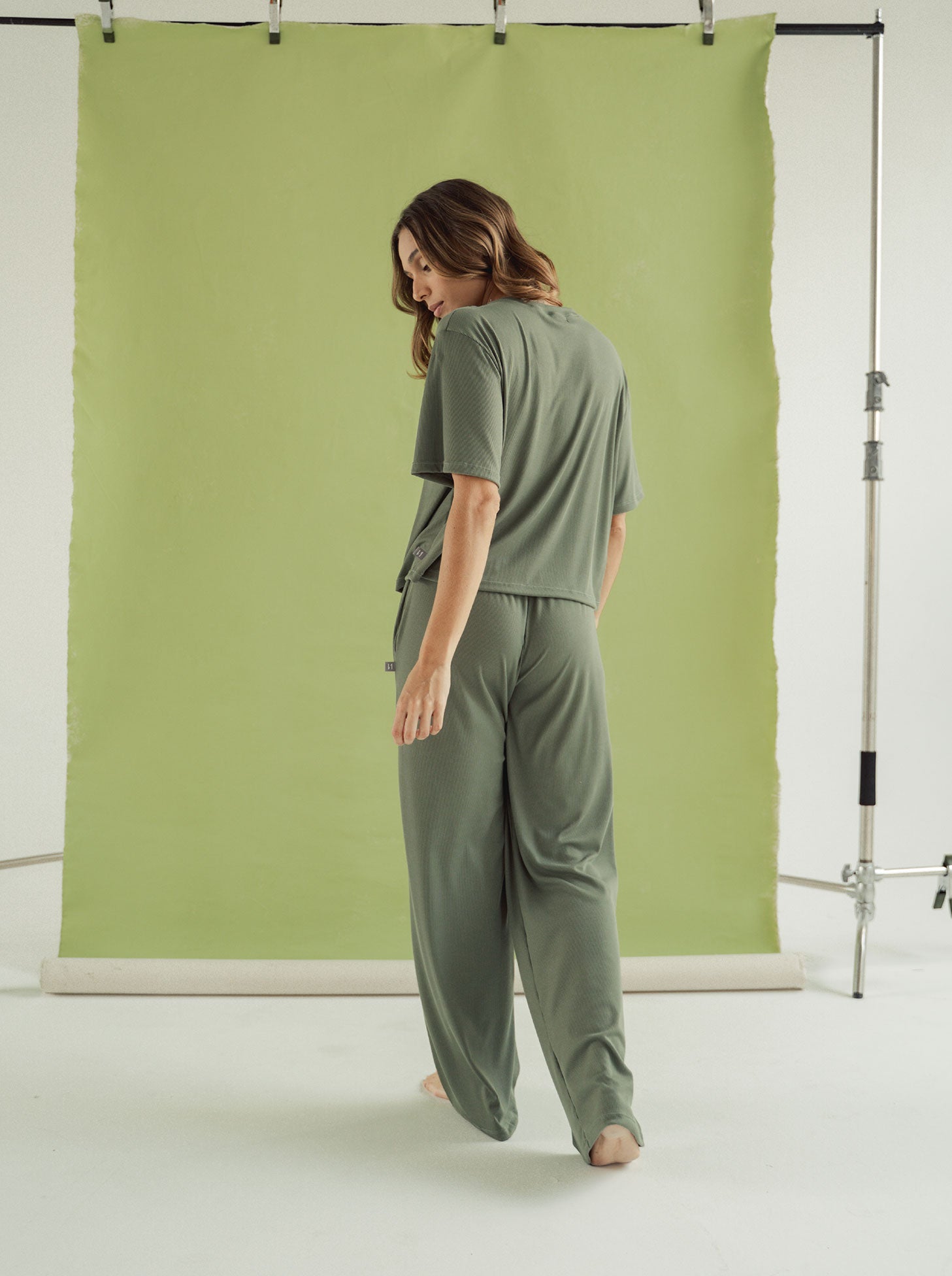 Cozy Rib Set - Green Oil