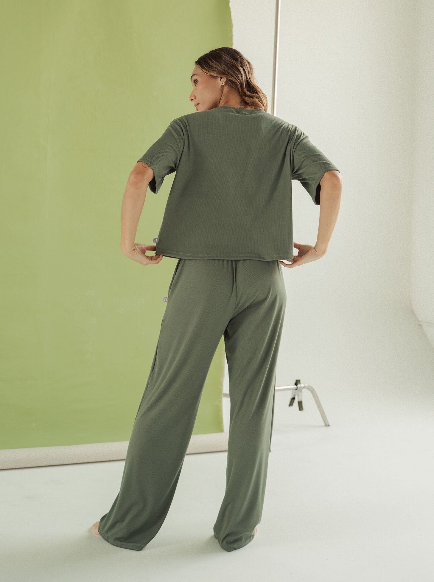 Cozy Rib Set - Green Oil