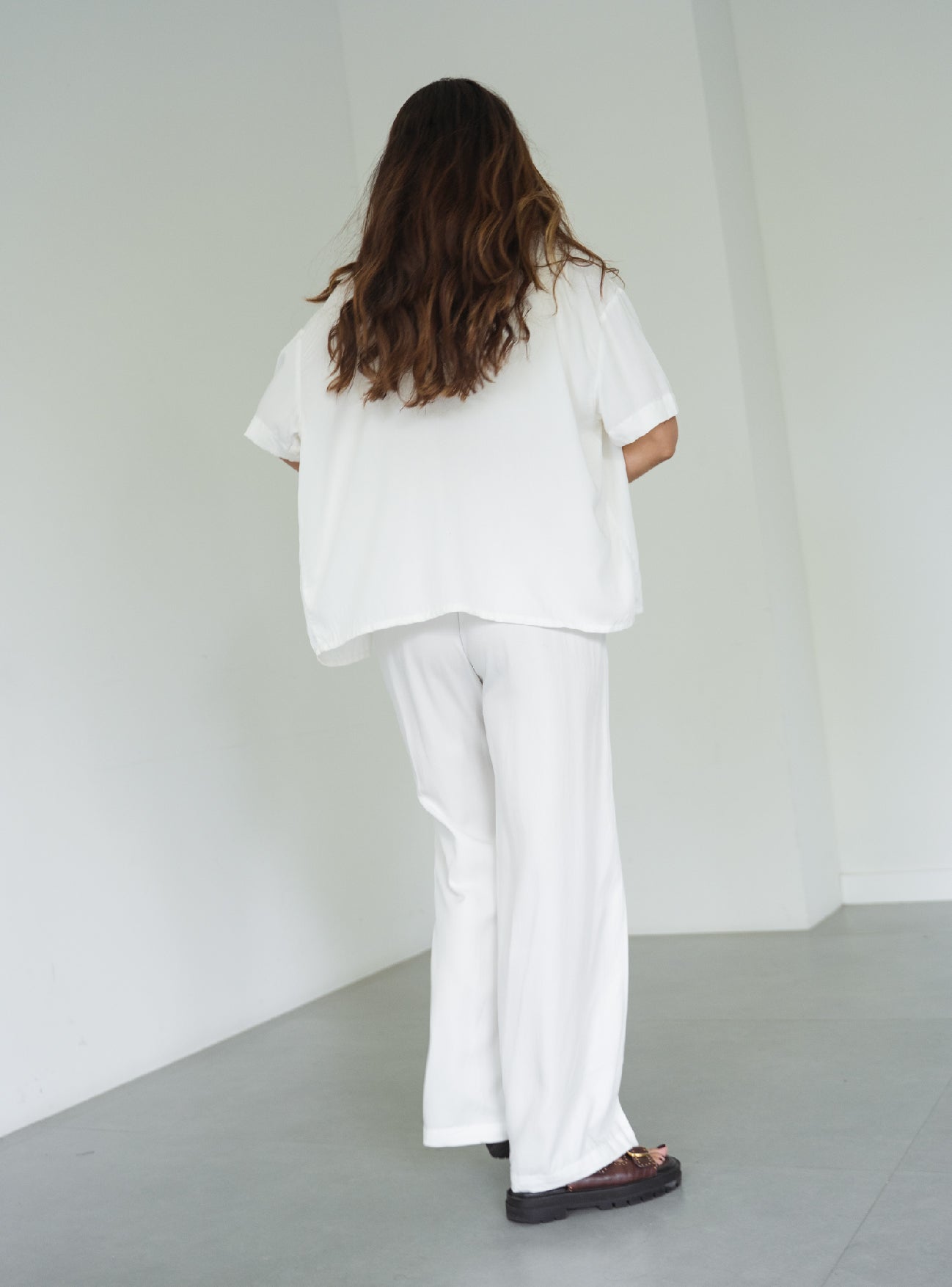 Set Breezy Creamy Palazzo