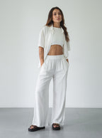 Set Breezy Creamy Palazzo