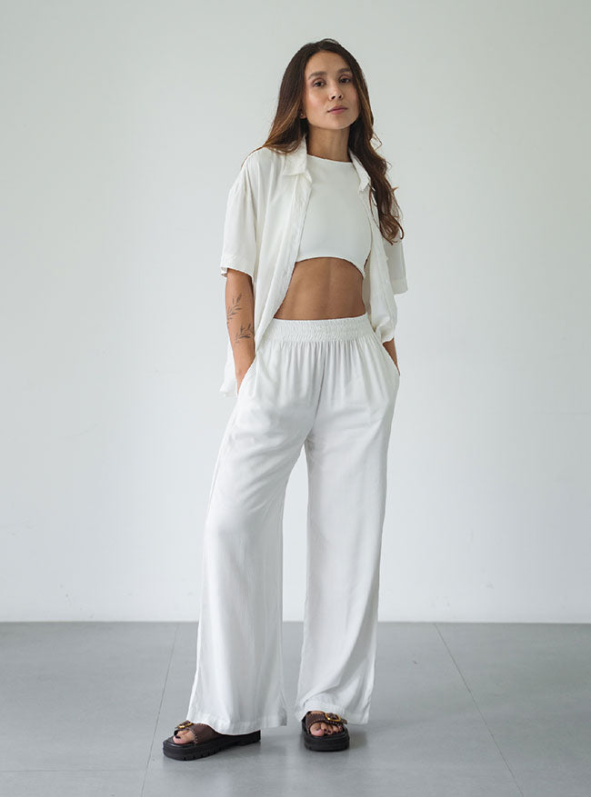 Palazzo Breezy Creamy