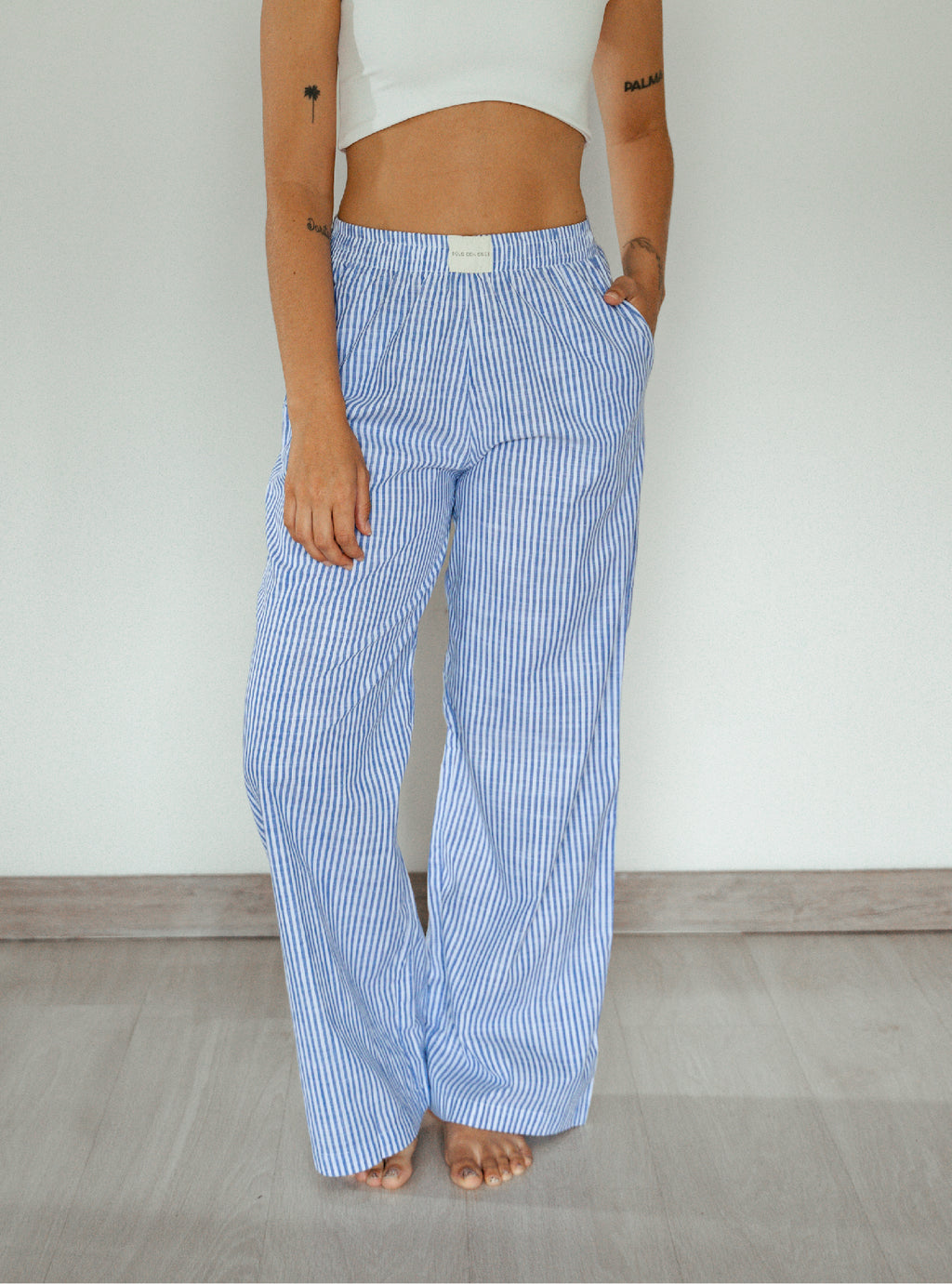 Set Pantalon Resort Rayas - Navy