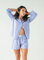 Camisa Resort Rayas Larga - Navy