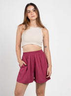 Set Breezy Wine Short