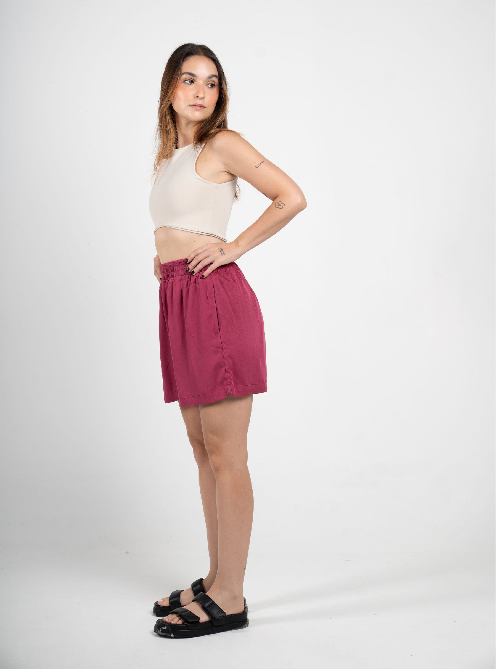 Set Breezy Wine Short