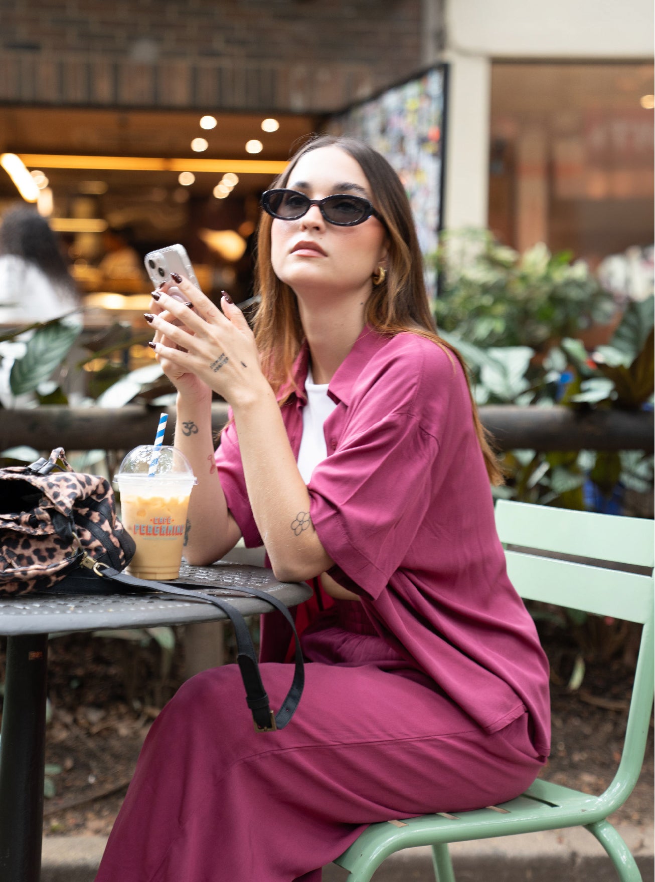 Shirt Breezy Manga Corta - Wine