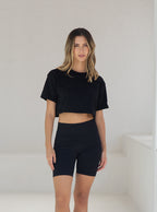 T-shirt Crop Black