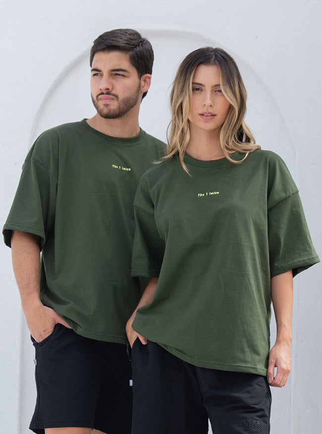Camiseta Oversize Unisex - Militar Green