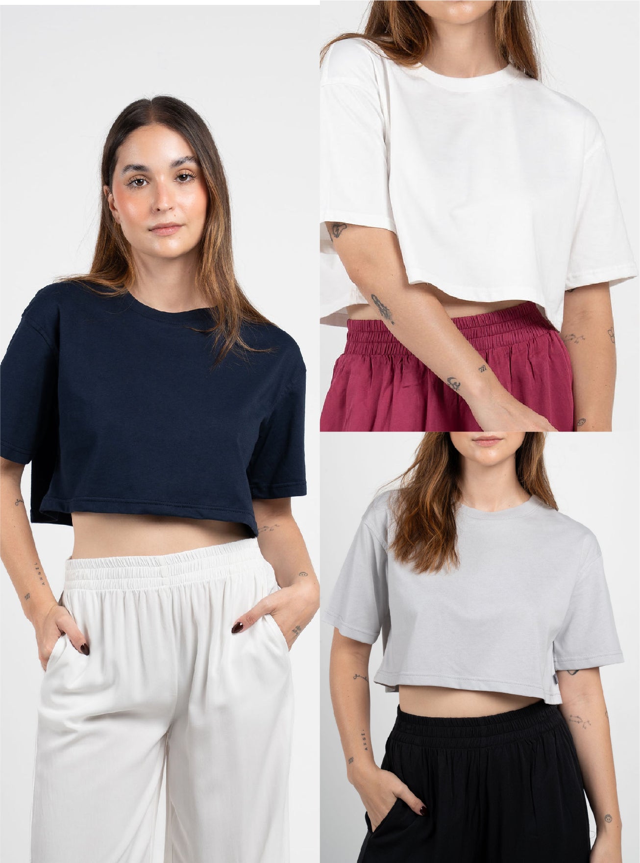 Pack X3 T-shirt Crop