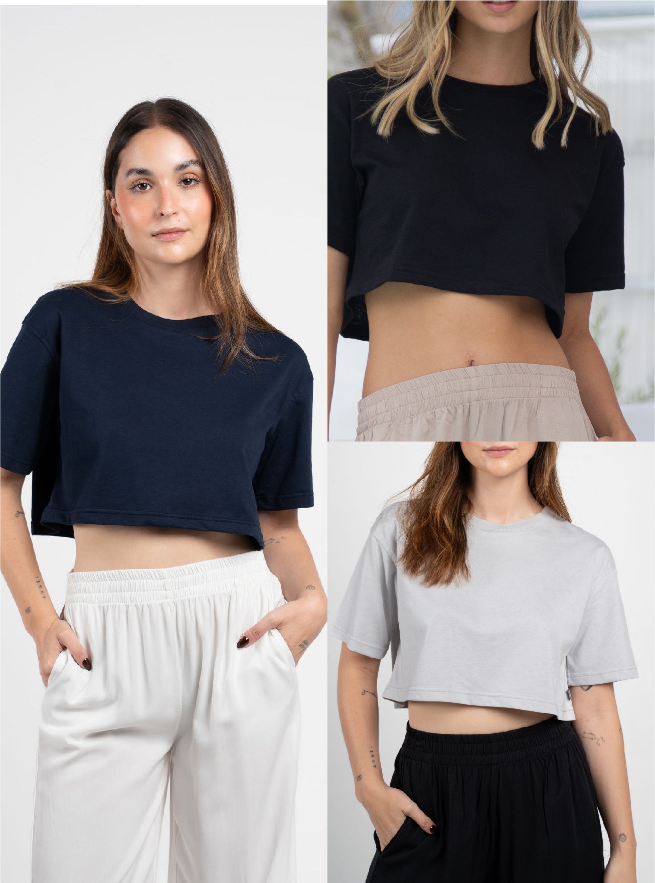 Pack X3 T-shirt Crop