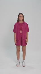 Shirt Breezy Manga Corta - Wine