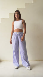 Pantalon Mujer Resort Rayas - Navy