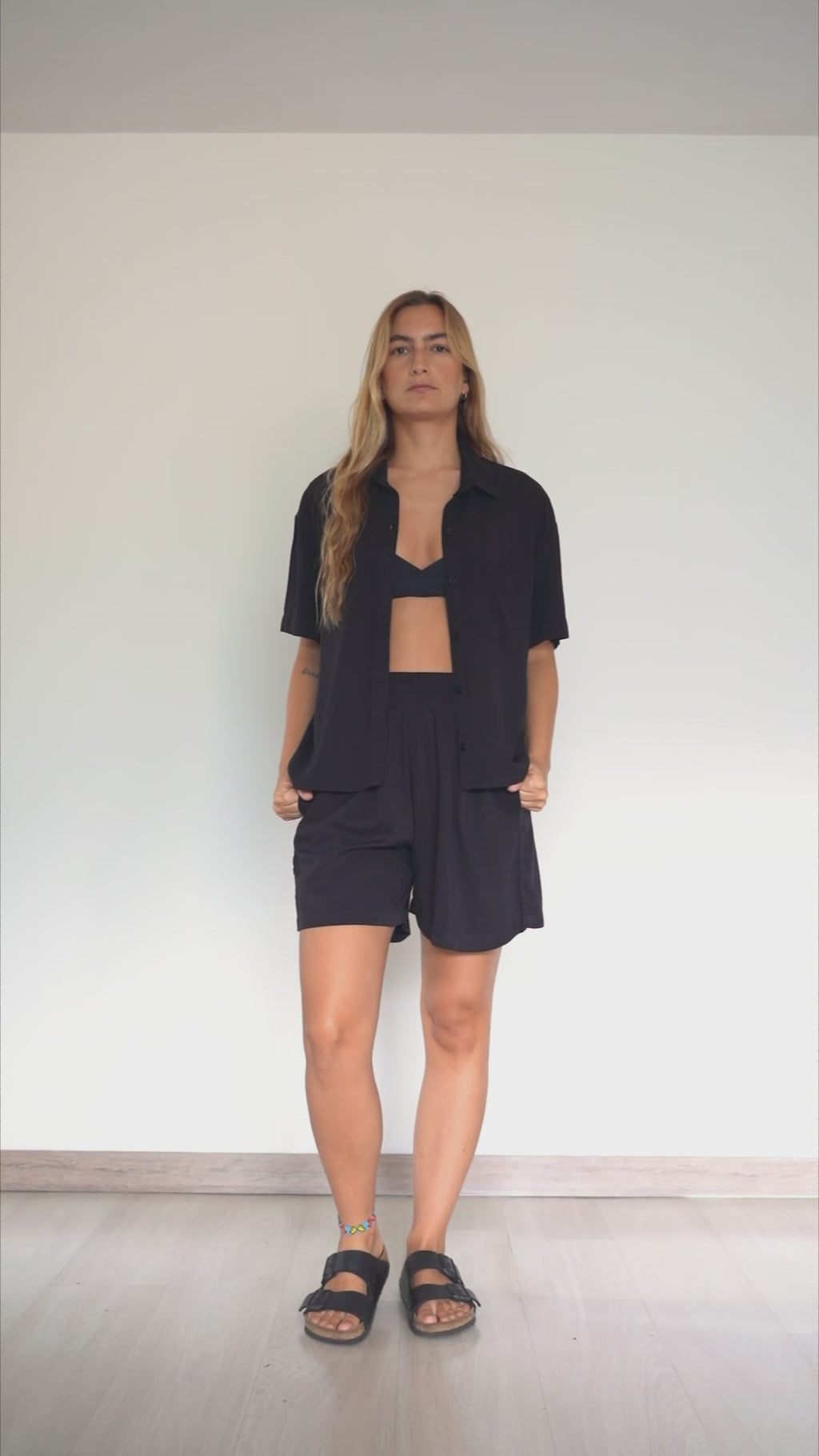 Shirt Breezy Manga Corta - Black